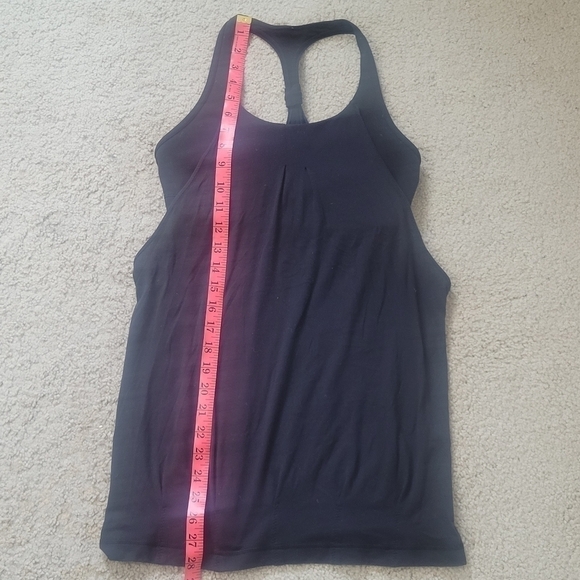 Lululemon Practice Freely Tank top with built in bra black in size 6 - Picture 11 of 12